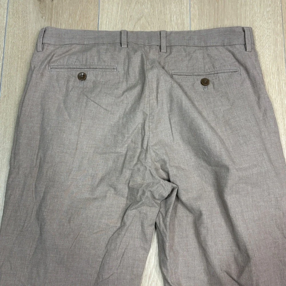 Banana Republic Kentfield Pant Mens 33x32 Tan Brown Cotton Straight Leg Chino